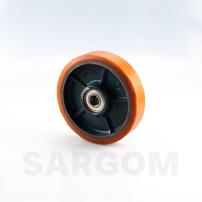 Wheel only - Cast iron + polyurethane